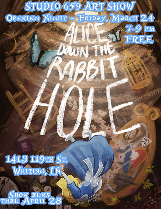 "Alice Down the Rabbit Hole" Exhibit