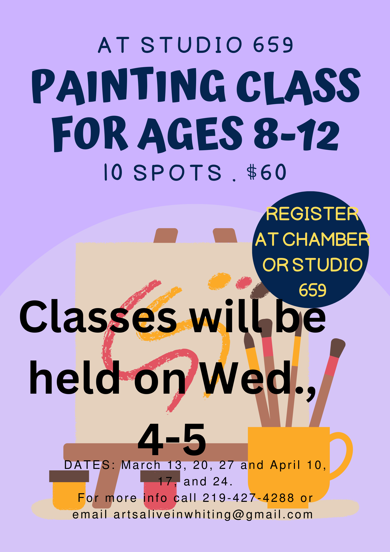 Paint Classes for Kids 8-12